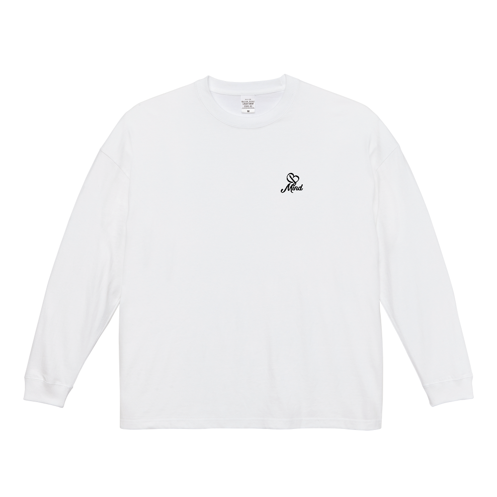 B Mind ロゴ ロングスリーブTシャツ（ホワイト）